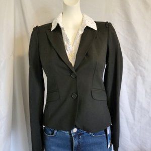Ann Taylor LOFT Black Suit Jacket Long-Sleeve Size 0 Lined NWT
